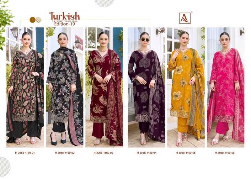 Alok Turkish Edition 19 Viscose Rayon Printed Dress Material — Wholesale Salwar Suits, Alok Suits wholesale from Surat — Photo 7