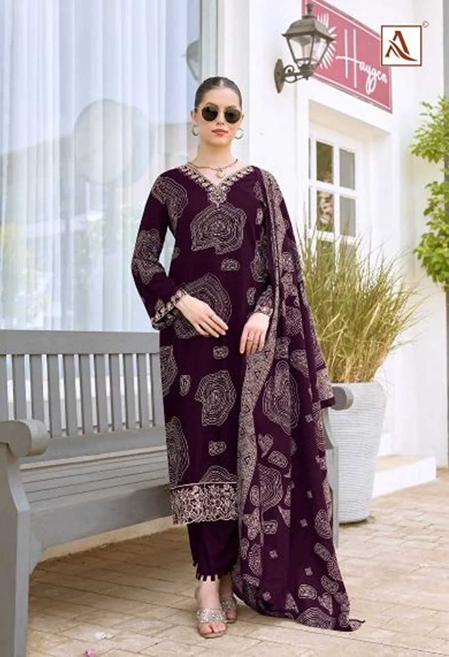 Alok Turkish Edition 19 Viscose Rayon Printed Dress Material