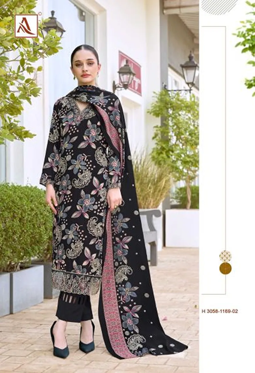 Alok Turkish Edition 19 Viscose Rayon Printed Dress Material — Wholesale Salwar Suits, Alok Suits wholesale from Surat — Photo 5