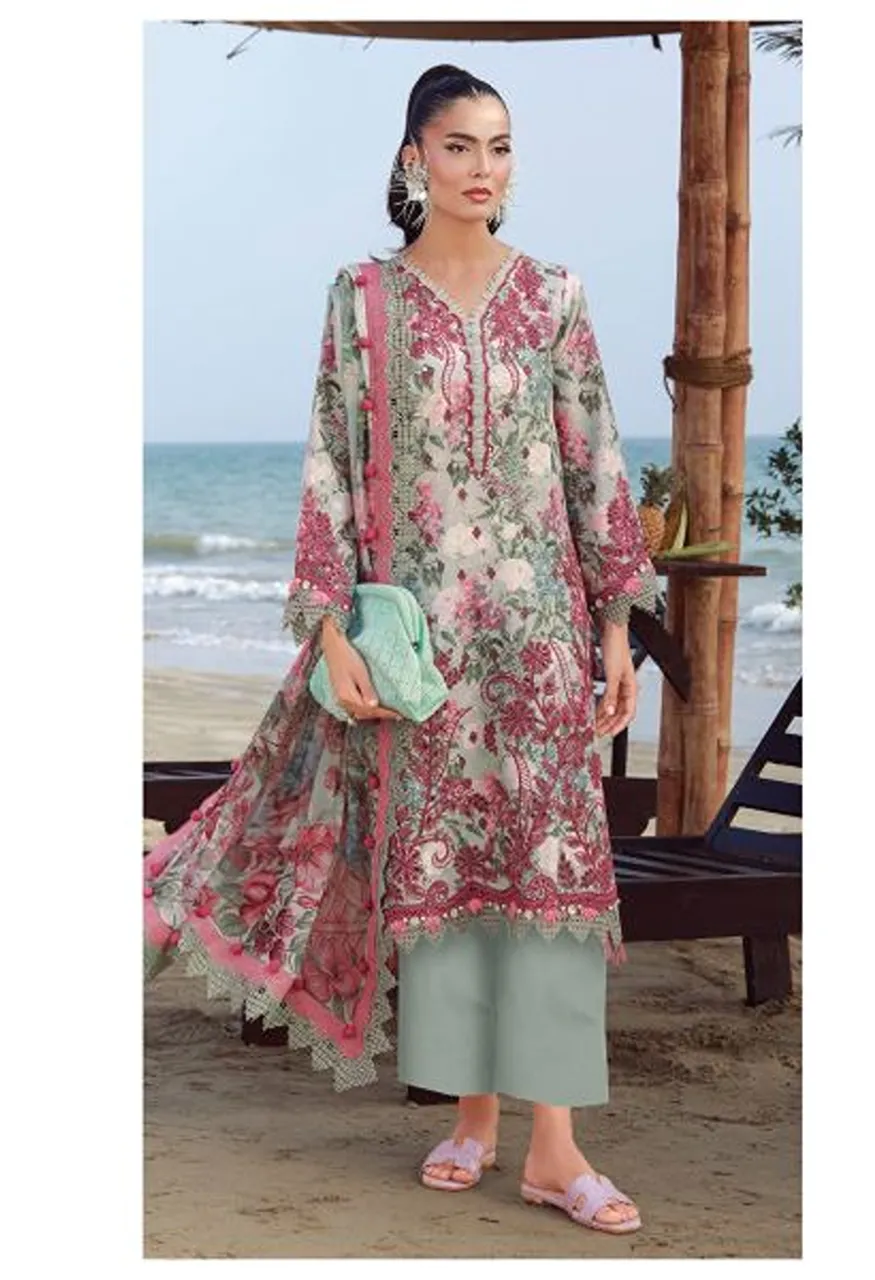 Alzohaib Elaf Vol 1 Chiffon Dupatta Cotton Patch Work Salwar Kameez Catalog — Wholesale Salwar Suits, Alzohaib Suits wholesale from Surat — Photo 2