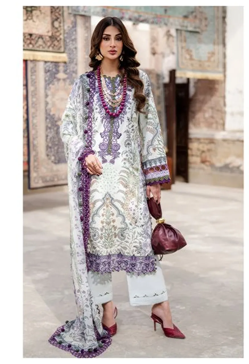Alzohaib Fulfa Vol 1 Chiffon Dupatta Cotton Patch Work Salwar Kameez Catalog