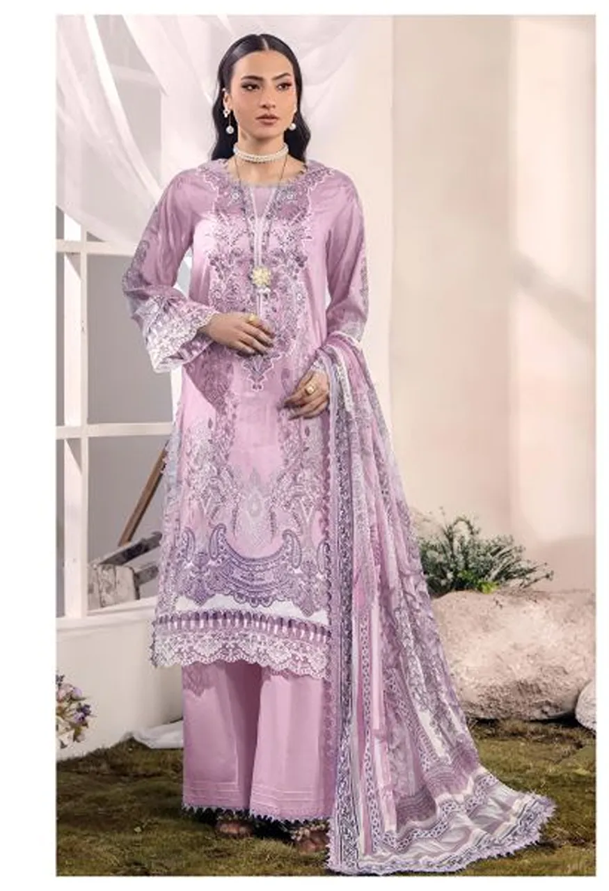 Alzohaib Fulfa Vol 1 Chiffon Dupatta Cotton Patch Work Salwar Kameez Catalog — Wholesale Salwar Suits, Alzohaib Suits wholesale from Surat — Photo 4