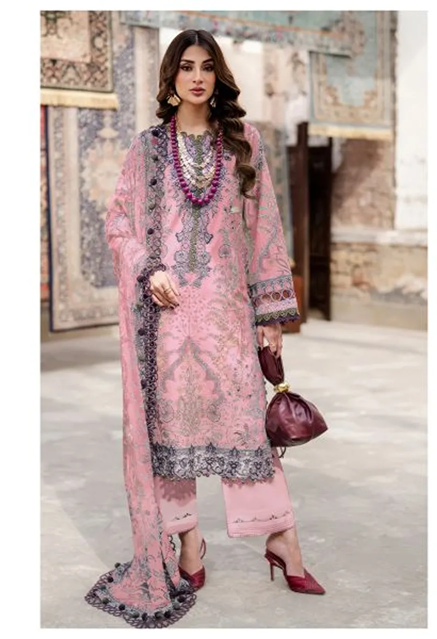 Alzohaib Fulfa Vol 1 Chiffon Dupatta Cotton Patch Work Salwar Kameez Catalog — Wholesale Salwar Suits, Alzohaib Suits wholesale from Surat — Photo 3