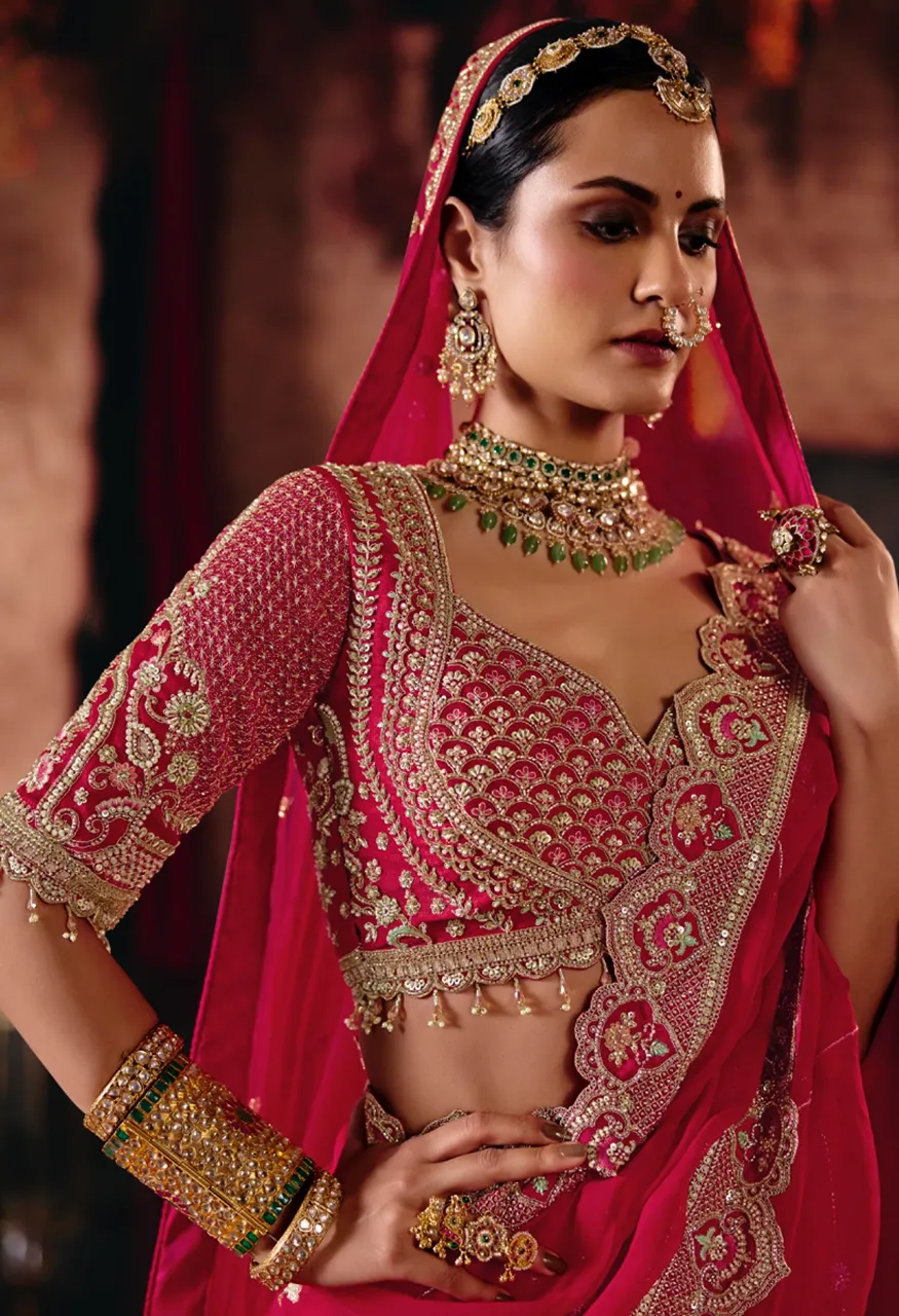 Tathastu Anaara Bridal Ready Made Heavy Silk Zardozi Work Lehenga Choli Set — Wholesale Lehenga, TATHASTU wholesale from Surat — Photo 19