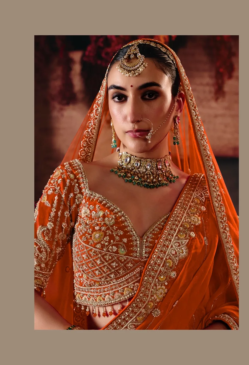 Tathastu Anaara Bridal Ready Made Heavy Silk Zardozi Work Lehenga Choli Set — Wholesale Lehenga, TATHASTU wholesale from Surat — Photo 21