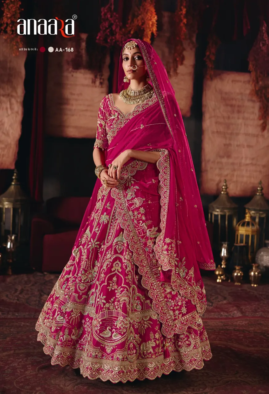 Tathastu Anaara Bridal Ready Made Heavy Silk Zardozi Work Lehenga Choli Set — Wholesale Lehenga, TATHASTU wholesale from Surat — Photo 18