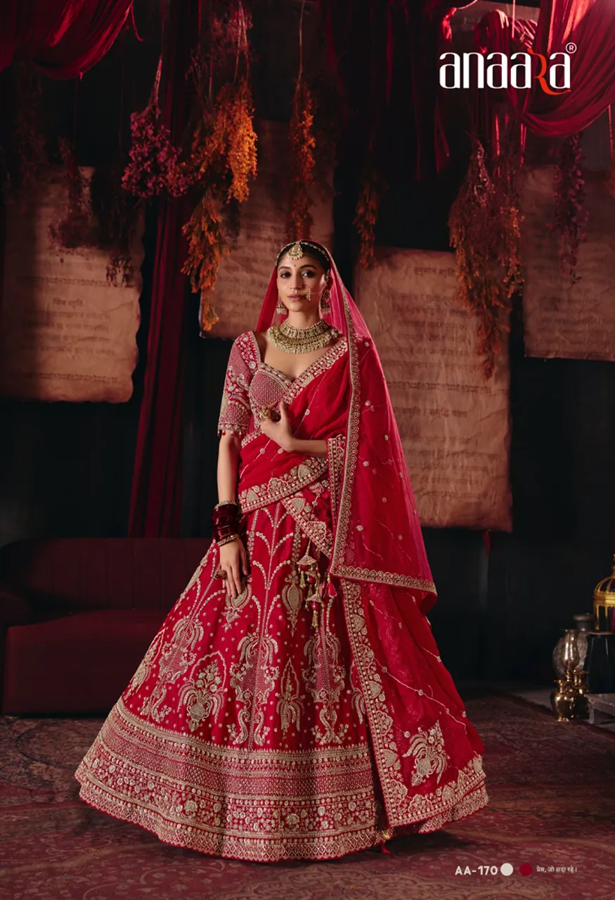 Tathastu Anaara Bridal Ready Made Heavy Silk Zardozi Work Lehenga Choli Set — Wholesale Lehenga, TATHASTU wholesale from Surat — Photo 15