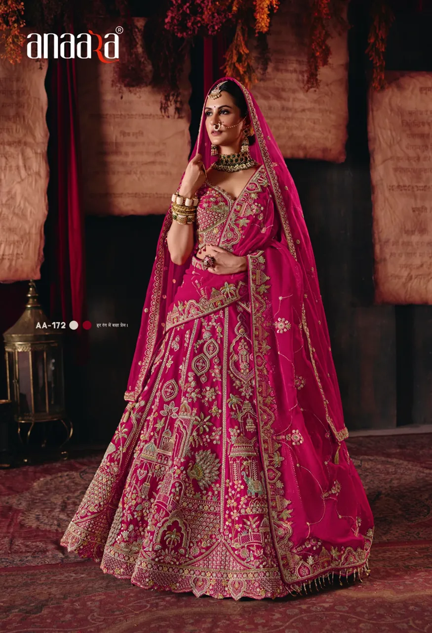 Tathastu Anaara Bridal Ready Made Heavy Silk Zardozi Work Lehenga Choli Set — Wholesale Lehenga, TATHASTU wholesale from Surat — Photo 10
