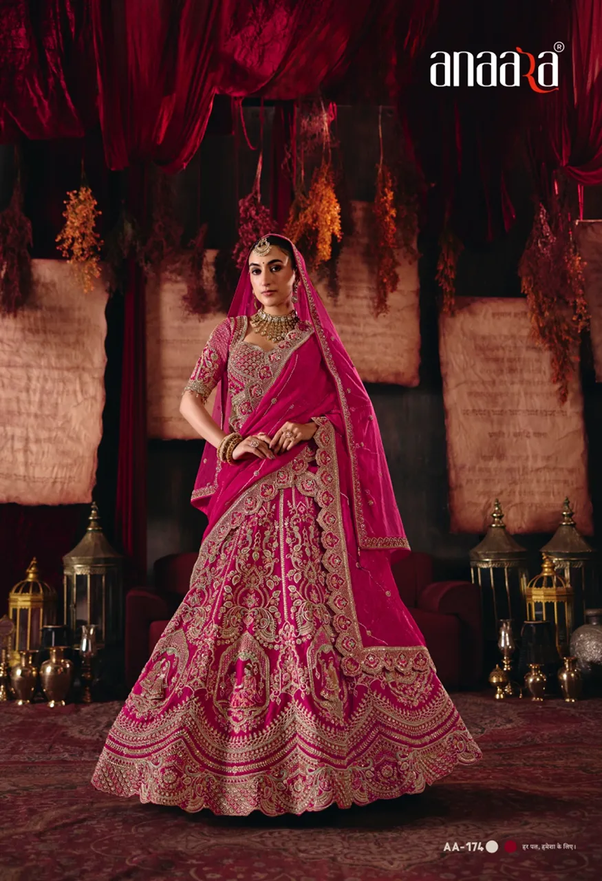 Tathastu Anaara Bridal Ready Made Heavy Silk Zardozi Work Lehenga Choli Set — Wholesale Lehenga, TATHASTU wholesale from Surat — Photo 6
