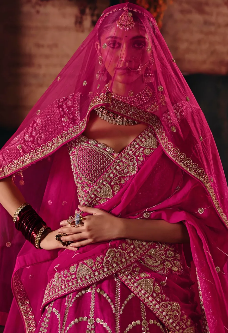 Tathastu Anaara Bridal Ready Made Heavy Silk Zardozi Work Lehenga Choli Set — Wholesale Lehenga, TATHASTU wholesale from Surat — Photo 8