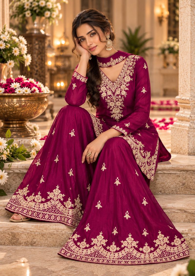 Aurraa Maleeka Vol 2 Chinon Embroidered Salwar Kameez Collection — Wholesale Salwar Suits, Vardan Ethnic wholesale from Surat — Photo 5