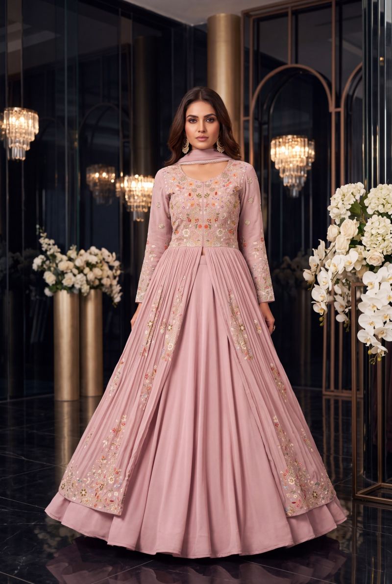 Aurraa Mastani Additional Chinon Embroidered Indo Western Collection — Indo Western, Vardan Ethnic wholesale from Surat — Photo 4