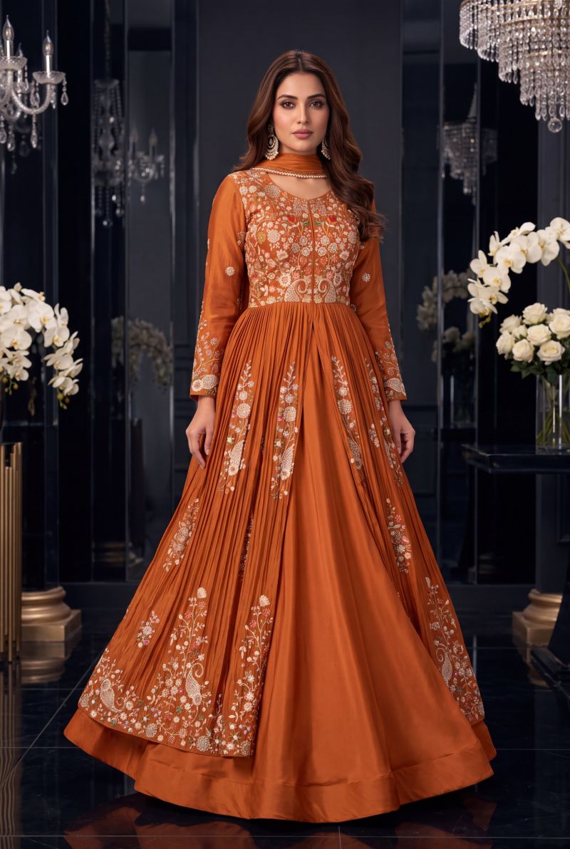 Aurraa Mastani Additional Chinon Embroidered Indo Western Collection — Indo Western, Vardan Ethnic wholesale from Surat — Photo 2