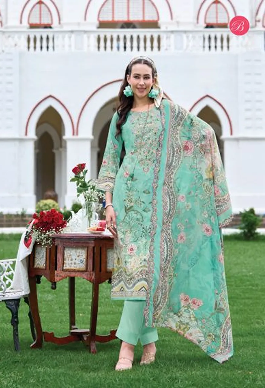 Belliza Guzarish Vol 25 Cotton Printed Dress Material Collection — Wholesale Salwar Suits, Belliza Designer wholesale from Surat — Photo 3