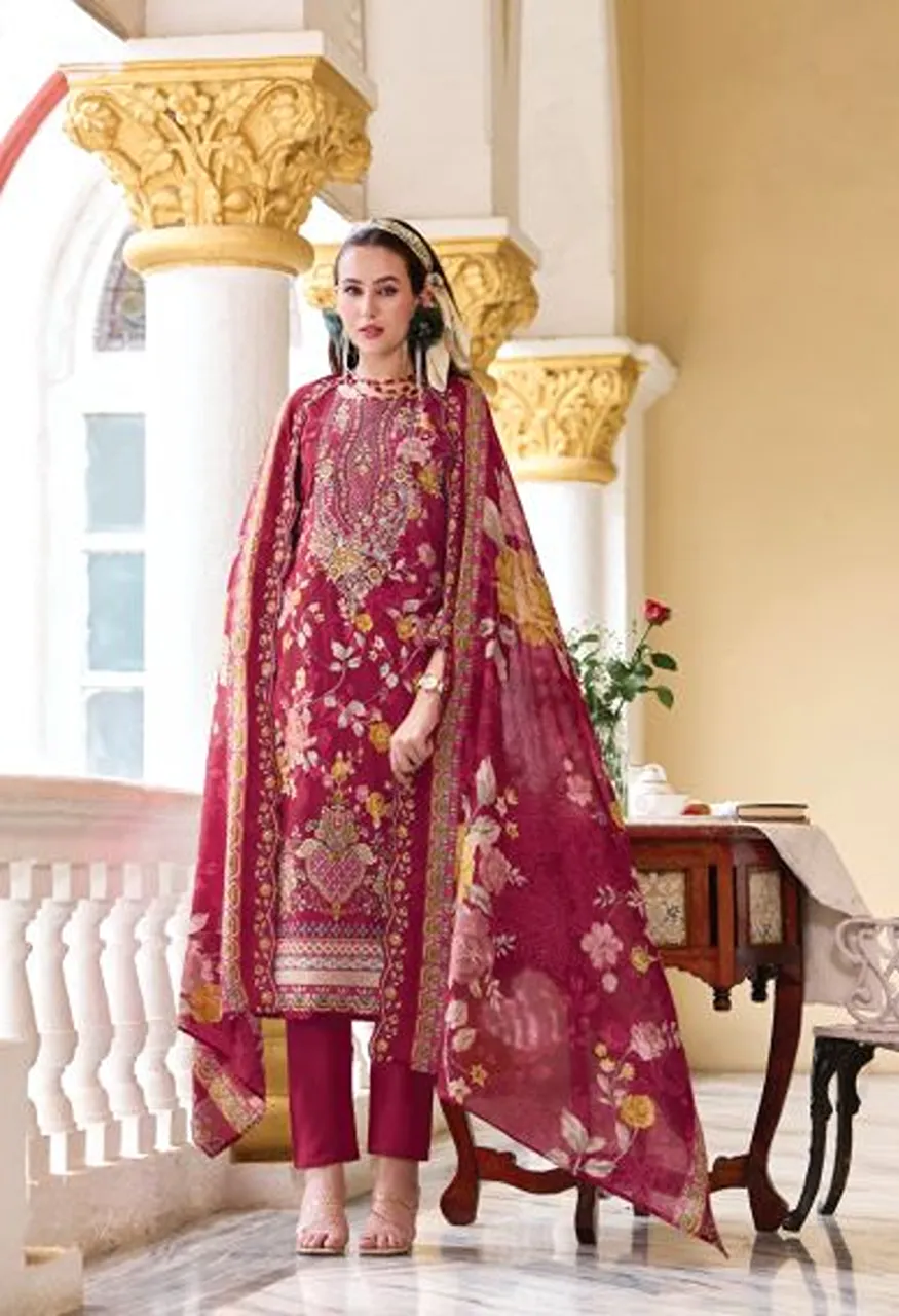 Belliza Guzarish Vol 25 Cotton Printed Dress Material Collection — Wholesale Salwar Suits, Belliza Designer wholesale from Surat — Photo 9