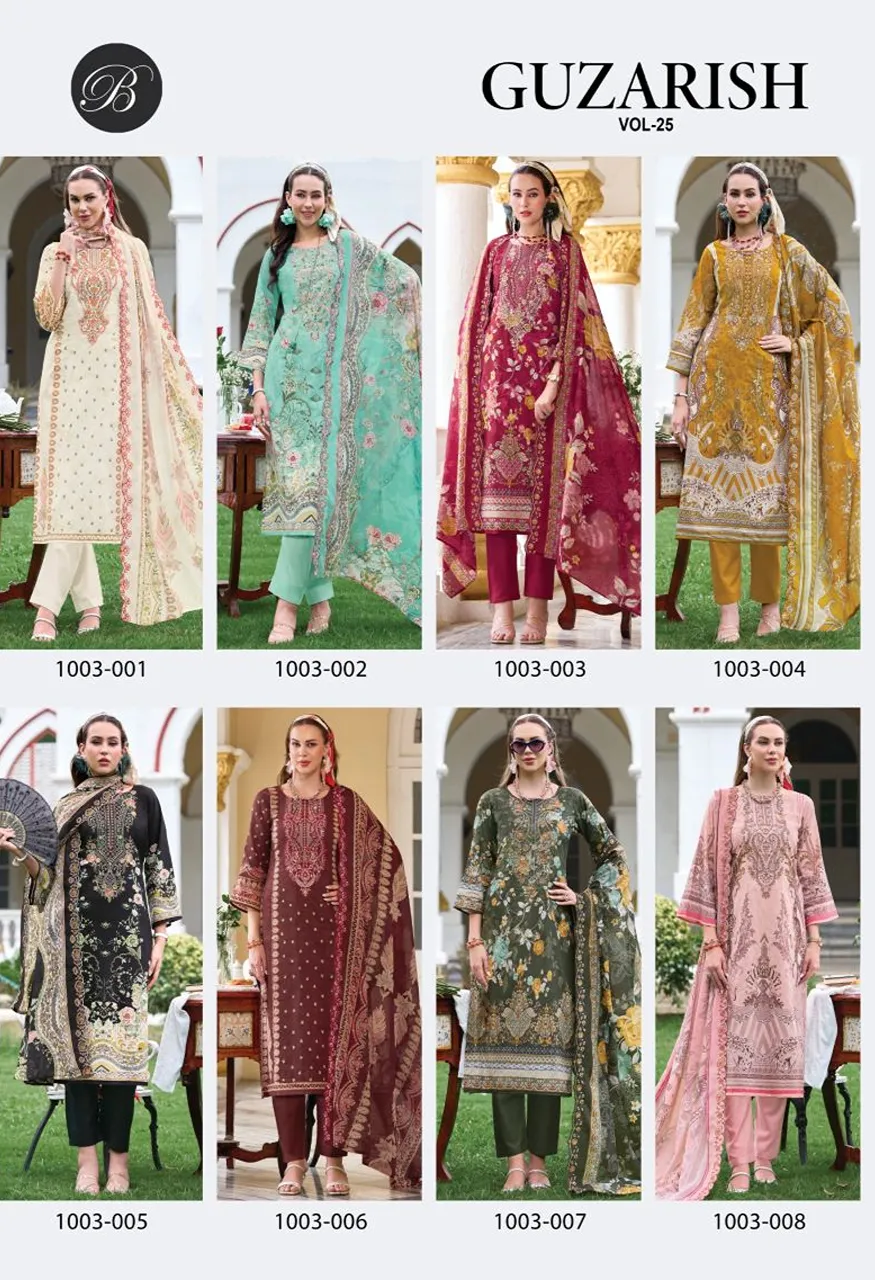 Belliza Guzarish Vol 25 Cotton Printed Dress Material Collection — Wholesale Salwar Suits, Belliza Designer wholesale from Surat — Photo 4