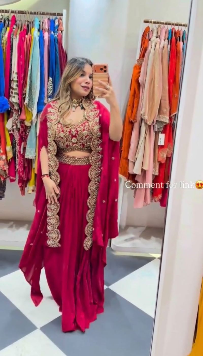 Bt 7170 Natural Crepe Embroidered Party Wear Indo Western Collection — Indo Western, Vardan Ethnic wholesale from Surat — Photo 3
