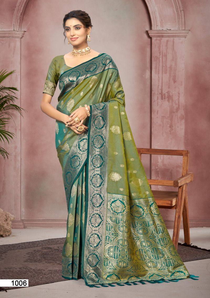 Bunawat Chitra SIlk Vol 1 Soft Silk Woven Worked Saree Collection — Wholesale Sarees, Bunawat wholesale from Surat — Photo 2