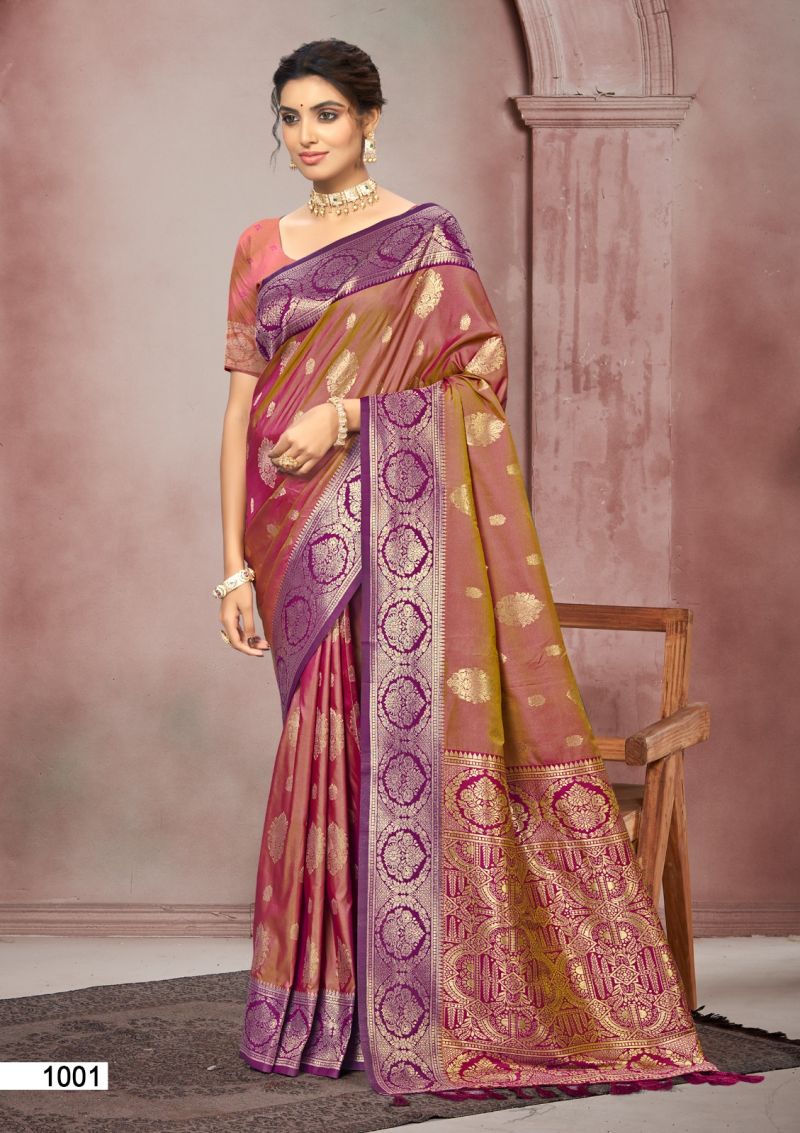Bunawat Chitra SIlk Vol 1 Soft Silk Woven Worked Saree Collection — Wholesale Sarees, Bunawat wholesale from Surat — Photo 4