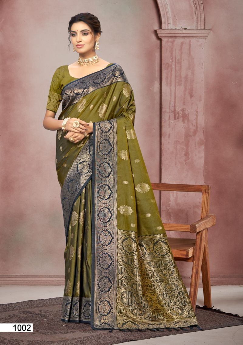 Bunawat Chitra SIlk Vol 1 Soft Silk Woven Worked Saree Collection — Wholesale Sarees, Bunawat wholesale from Surat — Photo 3