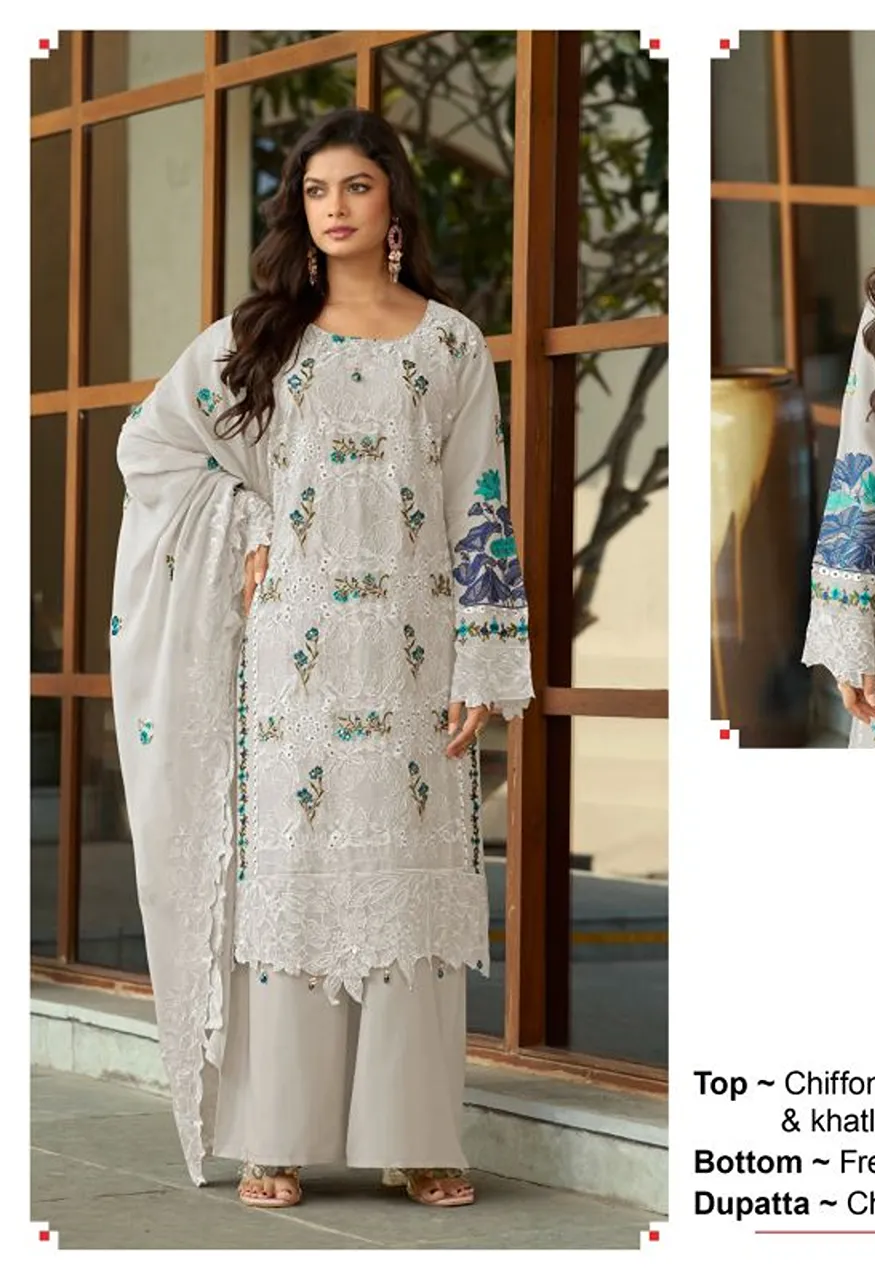 Deepsy D 2415 A To D Chiffon Embroidered Salwar Kameez Catalog