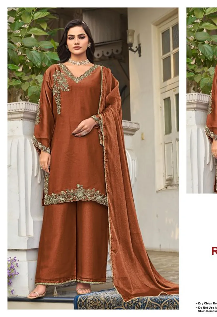 Deepsy D 3371 A To D Readymade Nc Moss Beats Work Salwar Kameez