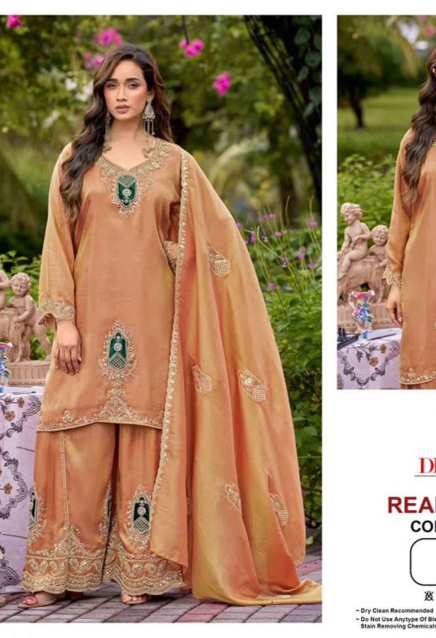 Deepsy D 3536 A To D Readymade Viscose Tissue Silk Beats Work Salwar Kameez — Wholesale Salwar Suits, Deepsy Suit wholesale from Surat — Photo 4