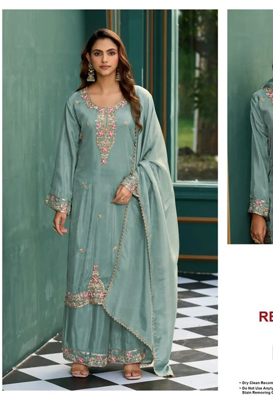Deepsy D 3553 A To D Readymade Viscose Tissue Beats Work Salwar Kameez Catalog — Wholesale Salwar Suits, Deepsy Suit wholesale from Surat — Photo 4