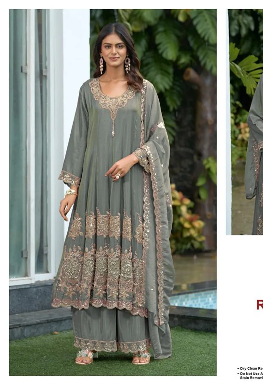 Deepsy D 3556 A To D Readymade Viscose Tissue Beats Work Salwar Kameez Catalog — Wholesale Salwar Suits, Deepsy Suit wholesale from Surat — Photo 4
