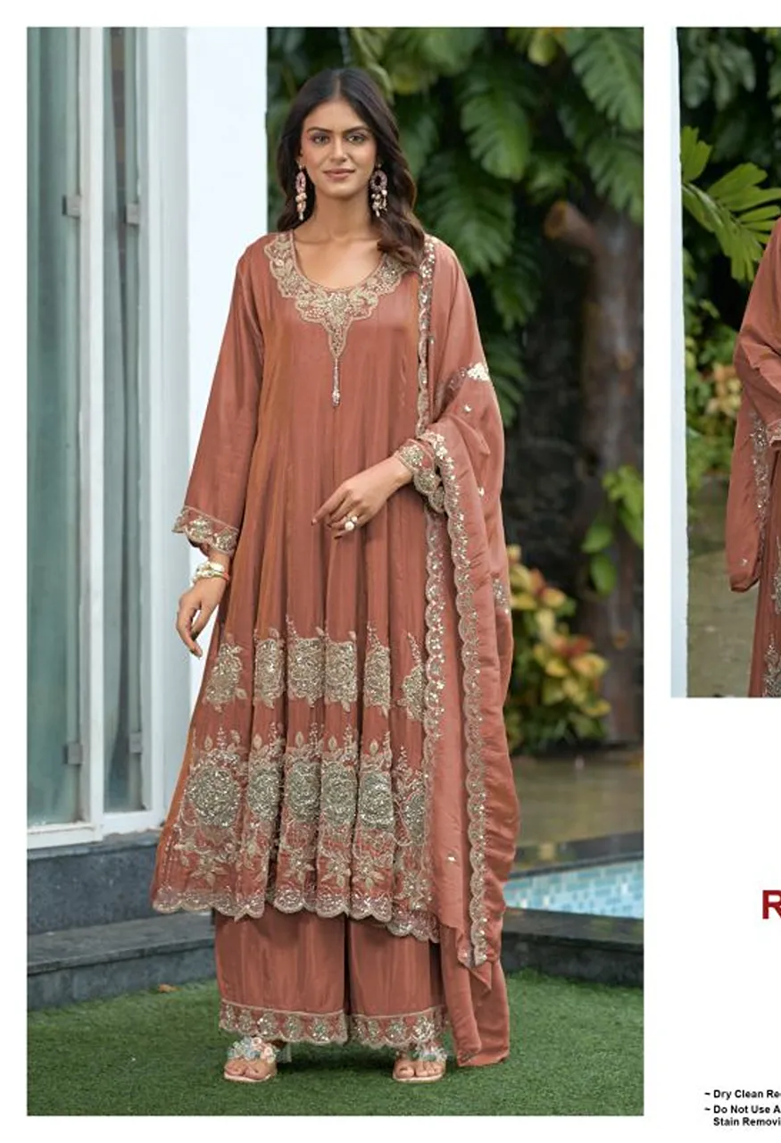 Deepsy D 3556 A To D Readymade Viscose Tissue Beats Work Salwar Kameez Catalog — Wholesale Salwar Suits, Deepsy Suit wholesale from Surat — Photo 3