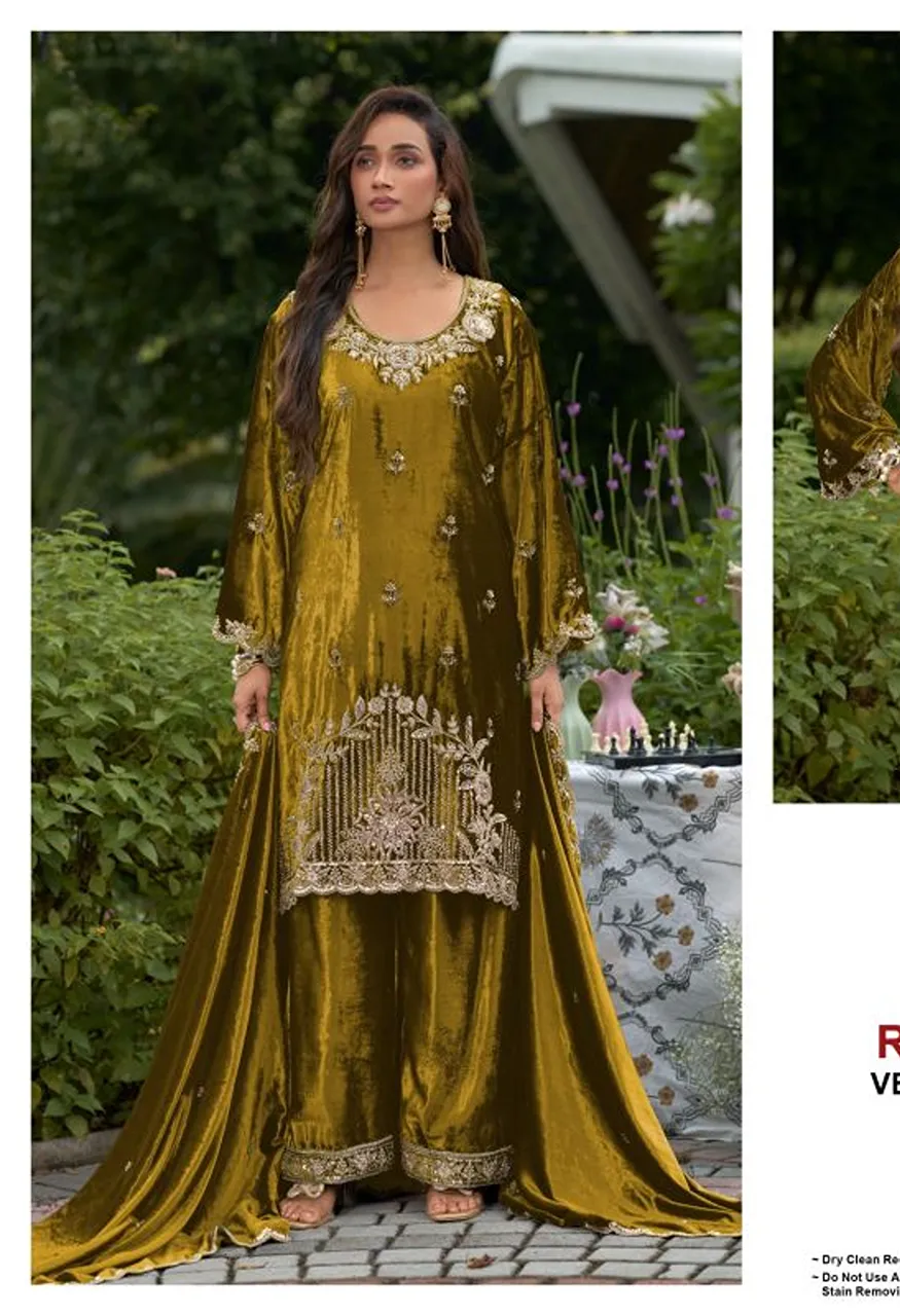 Deepsy D 3568 A To D Readymade Ice Velvet Beats Work Salwar Kameez Catalog — Wholesale Salwar Suits, Deepsy Suit wholesale from Surat — Photo 2