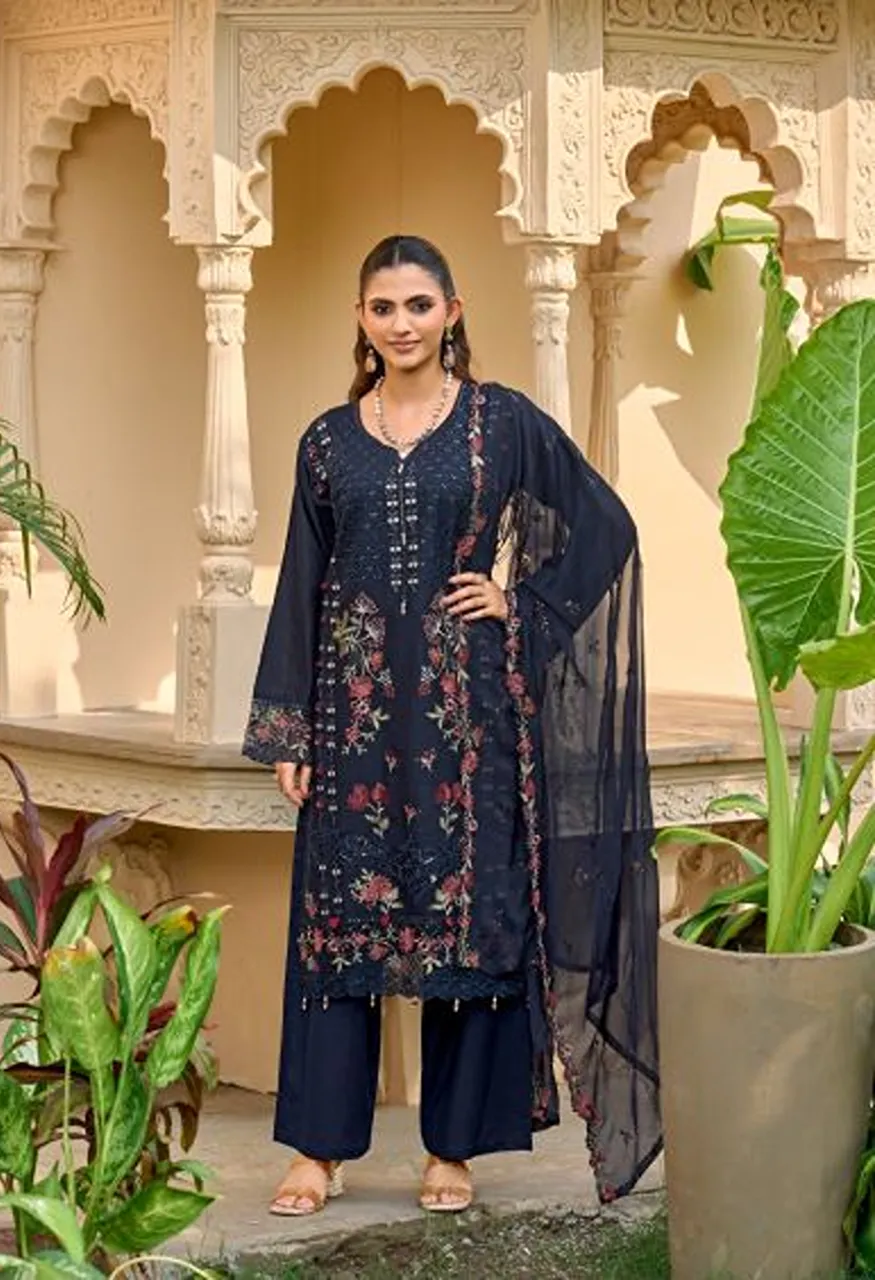 Deepsy Elaf Exclusive Vol 2 Cotton Dupatta Lawn Cotton Patch Embroidered Salwar Kameez — Wholesale Salwar Suits wholesale from Surat — Photo 6