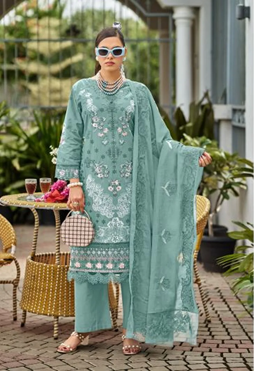 Deepsy Elaf Premium Vol 11 Cotton Self Embroidered Salwar Kameez Collection — Wholesale Salwar Suits, Deepsy Suit wholesale from Surat — Photo 2