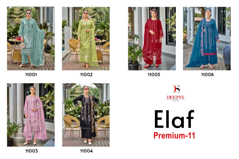 Deepsy Elaf Premium Vol 11 Cotton Self Embroidered Salwar Kameez Collection — Wholesale Salwar Suits, Deepsy Suit wholesale from Surat — Photo 7
