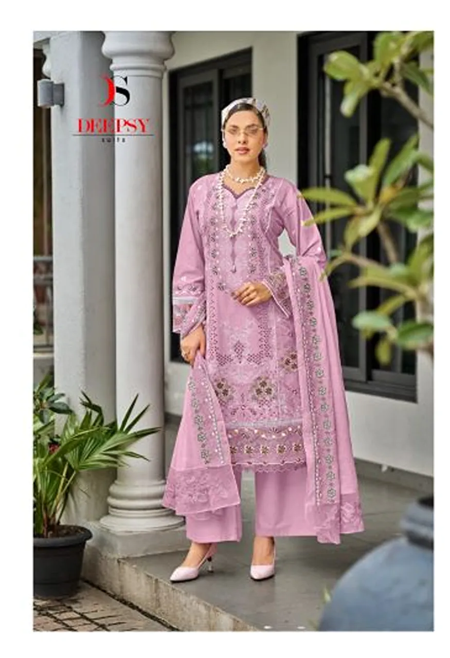 Deepsy Elaf Premium Vol 11 Cotton Self Embroidered Salwar Kameez Collection — Wholesale Salwar Suits, Deepsy Suit wholesale from Surat — Photo 6