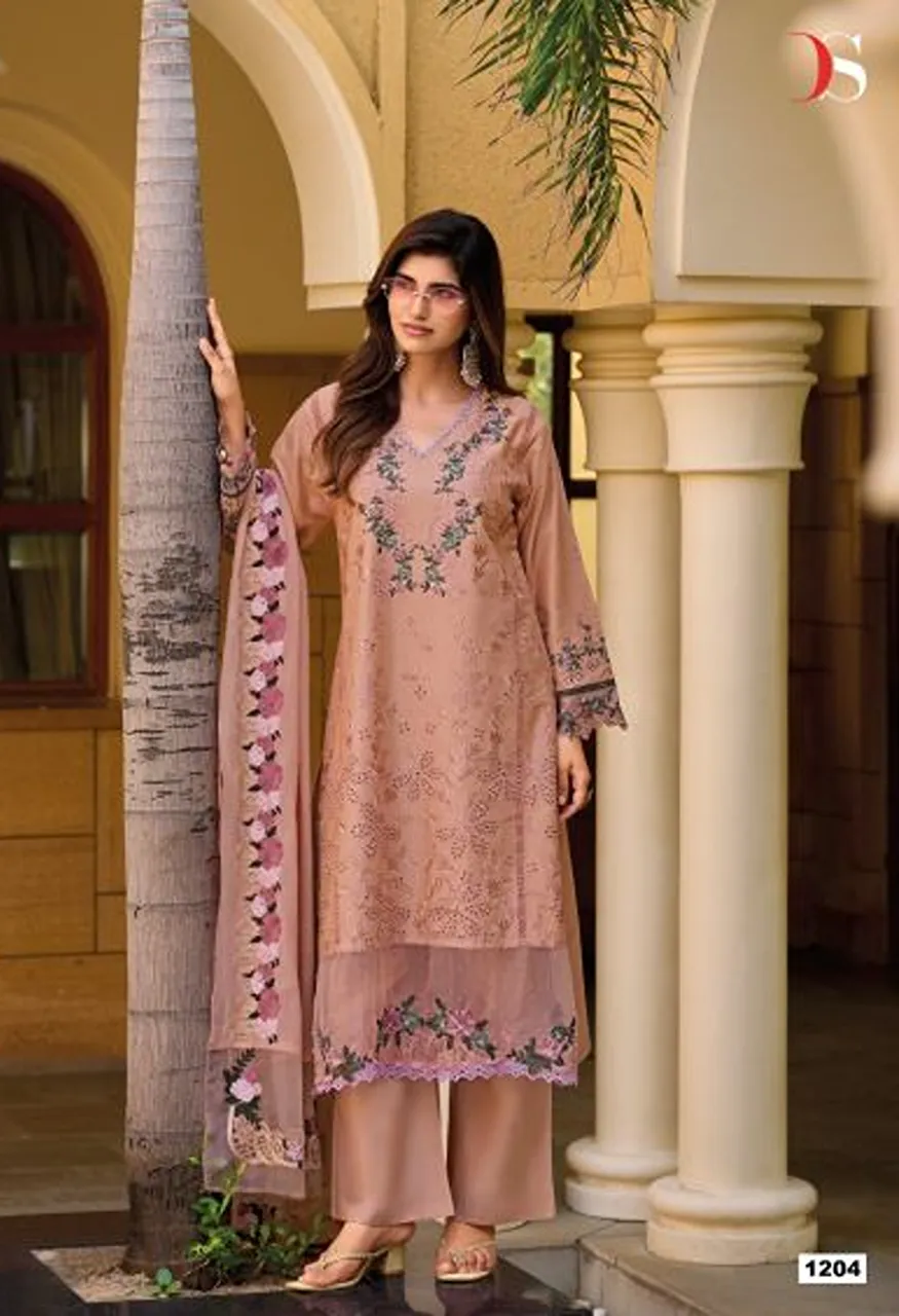 Deepsy Elaf Premium Vol 12 Cotton Self Embroidered Salwar Kameez Catalog — Wholesale Salwar Suits, Deepsy Suit wholesale from Surat — Photo 4