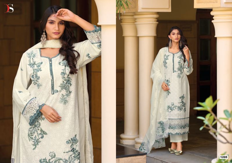 Deepsy Elaf Premium Vol 12 Cotton Self Embroidered Salwar Kameez Catalog — Wholesale Salwar Suits, Deepsy Suit wholesale from Surat — Photo 8