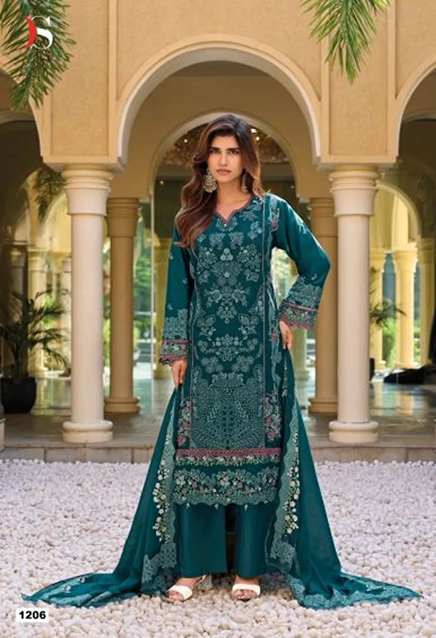 Deepsy Elaf Premium Vol 12 Cotton Self Embroidered Salwar Kameez Catalog