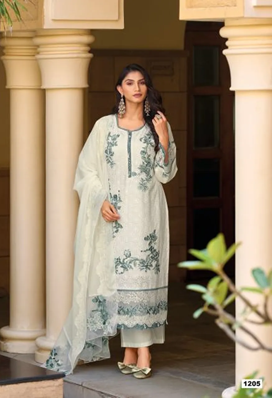 Deepsy Elaf Premium Vol 12 Cotton Self Embroidered Salwar Kameez Catalog — Wholesale Salwar Suits, Deepsy Suit wholesale from Surat — Photo 5