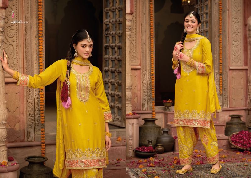 Eba D 1818 Readymade Chinon Embroidered Salwar Kameez Collection — Wholesale Salwar Suits, Eba Lifestyle wholesale from Surat — Photo 3