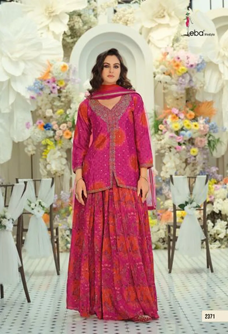 Eba Urvi Chinon Digital Print Embroidered Designer Salwar Kameez