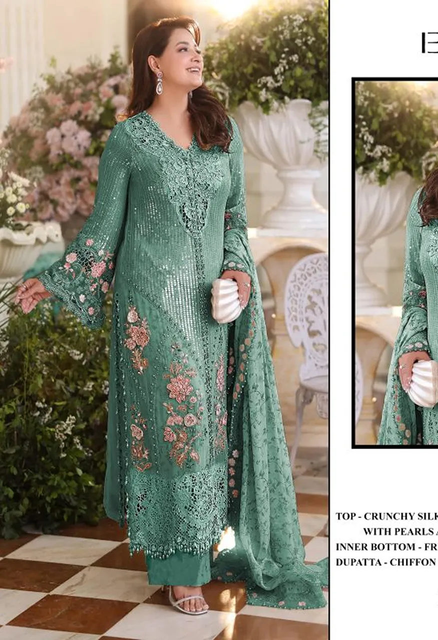 Elan E 60 Crunchy Embroidered Salwar Kameez Collection — Wholesale Pakistani Suits, Vardan Ethnic wholesale from Surat — Photo 3