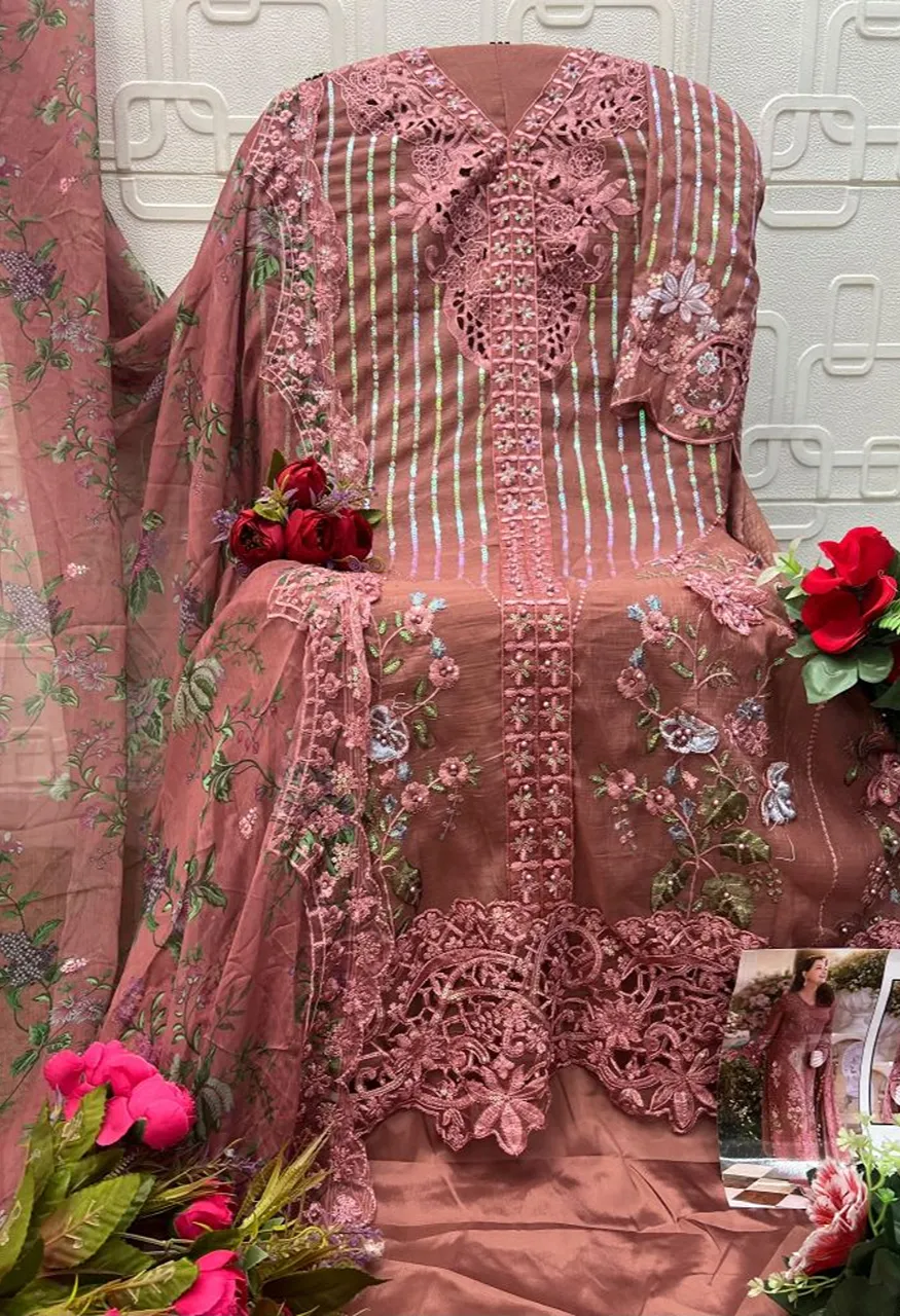 Elan E 60 Crunchy Embroidered Salwar Kameez Collection — Wholesale Pakistani Suits, Vardan Ethnic wholesale from Surat — Photo 6