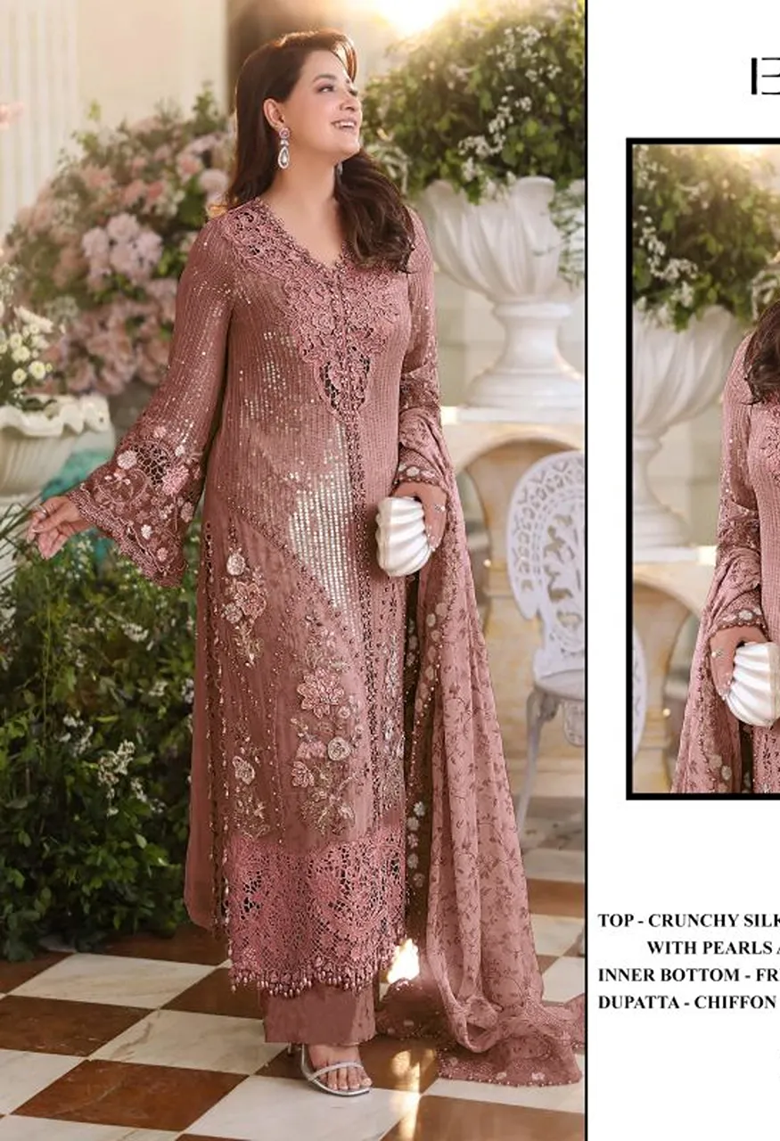 Elan E 60 Crunchy Embroidered Salwar Kameez Collection — Wholesale Pakistani Suits, Vardan Ethnic wholesale from Surat — Photo 4