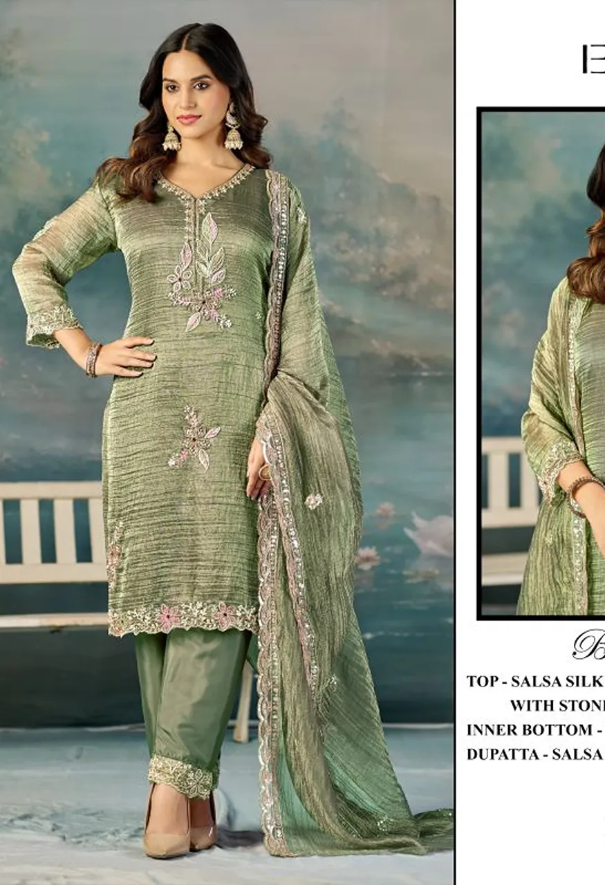 Elan E 64 A To D Salsa Beads Embroidered Salwar Kameez Catalog — Wholesale Salwar Suits, Vardan Ethnic wholesale from Surat — Photo 3