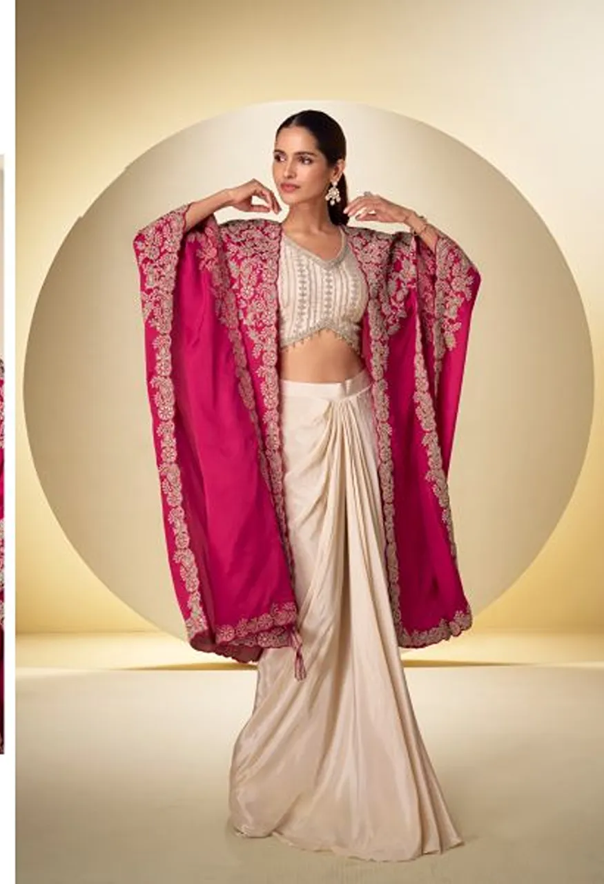 Gulkayra Andaz Real Chinon Embroidered Designer Indo Western Catalog