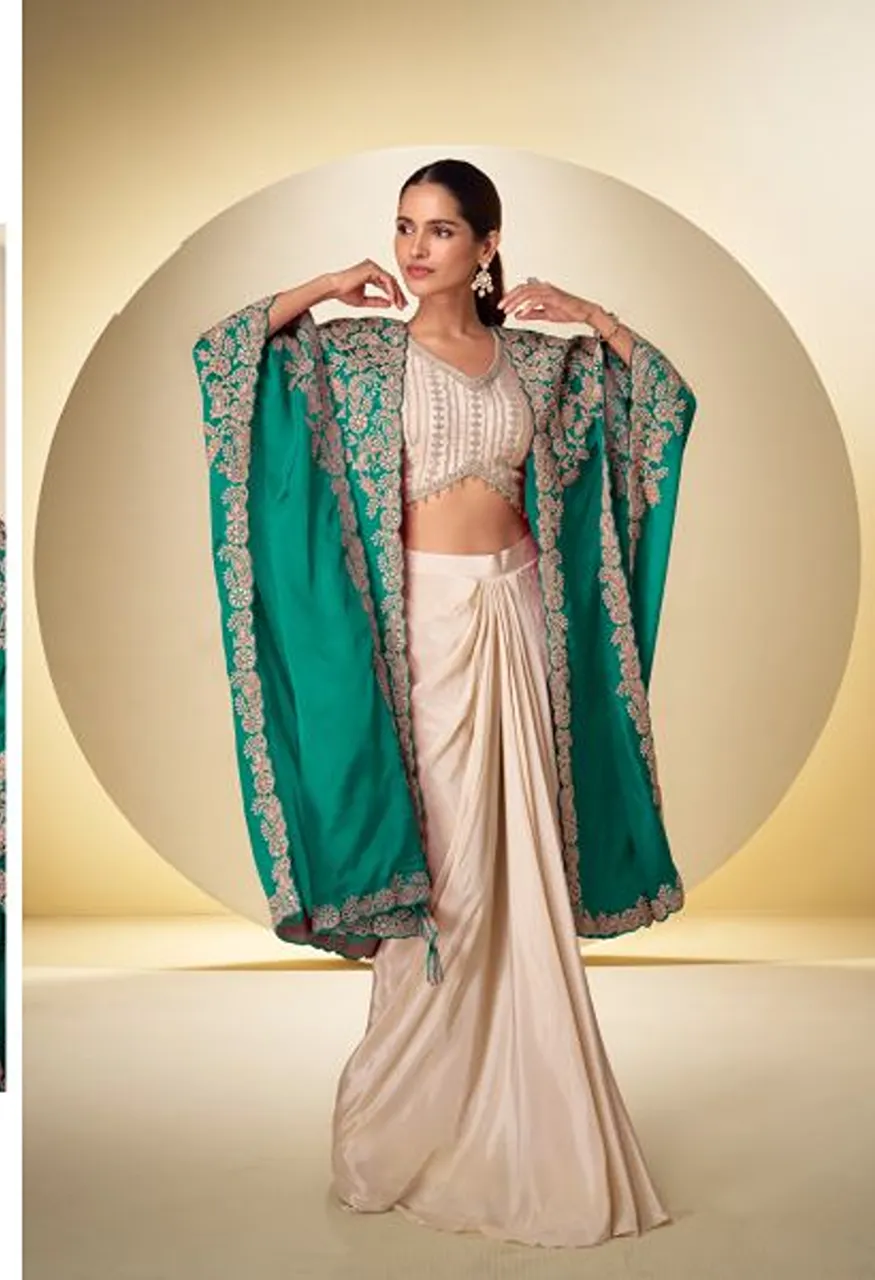Gulkayra Andaz Real Chinon Embroidered Designer Indo Western Catalog — Festive Designer Catalog, Gulkayra wholesale from Surat — Photo 3