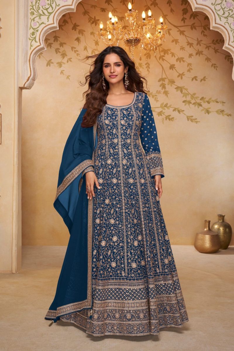 Gulkayra Libaas Georgette Embroidered Designer Gown Catalog — Designer Readymade Suits, Gulkayra wholesale from Surat — Photo 3