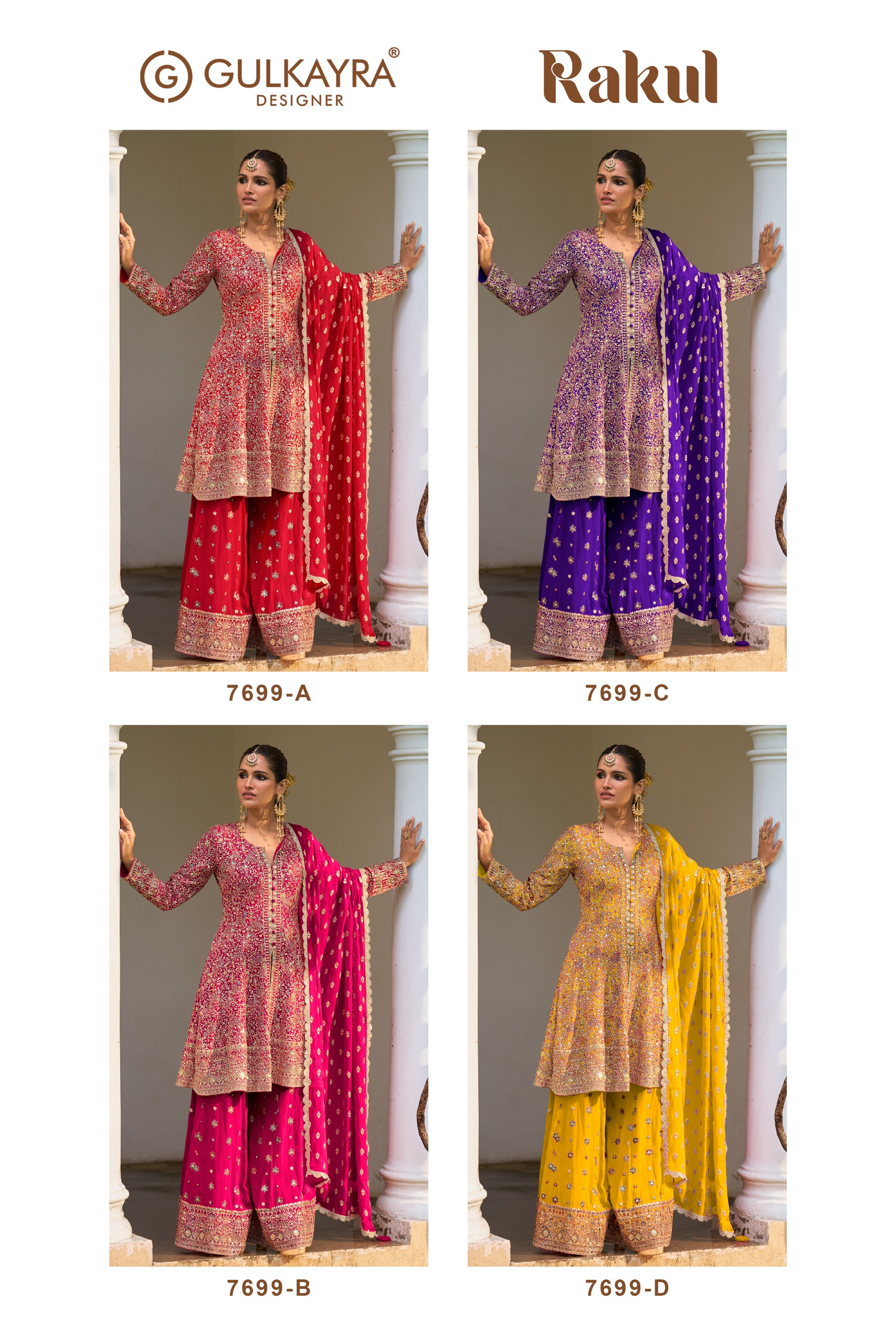 Gulkayra Rakul Designer Georgette Embroidery Salwar Kameez Collection — Wholesale Readymade Suit, Gulkayra wholesale from Surat — view 6