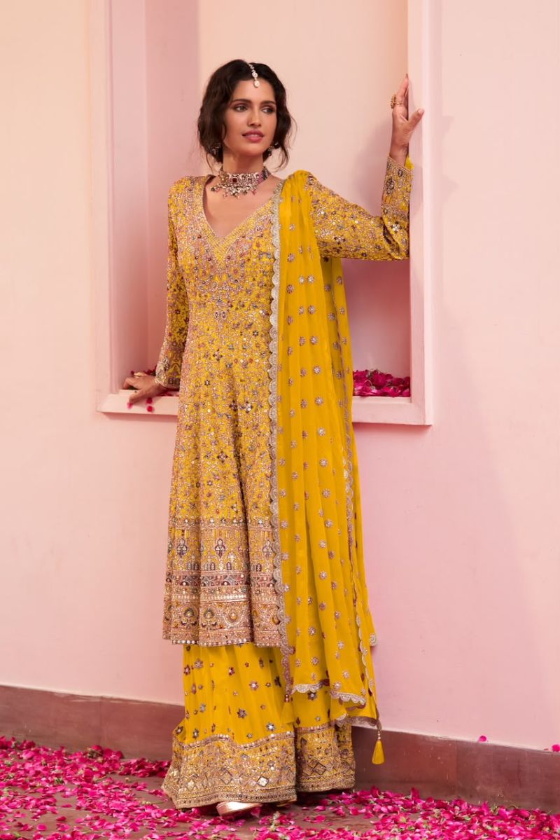 Gulkayra Saira Real Georgette Handwork Designer Salwar Kameez Collection — Wholesale Salwar Suits, Gulkayra wholesale from Surat — view 2